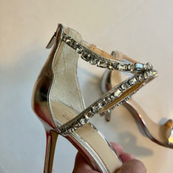 Jewel Badgley Mischka Celine Embellished Sandal by Size 7.5 - Picture 8 of 12